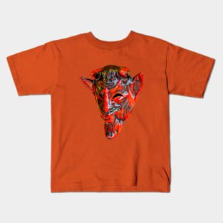 Red Devil Mask Kids T-Shirt